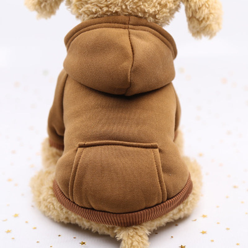 Winter dog hoodie for small and medium dogs.