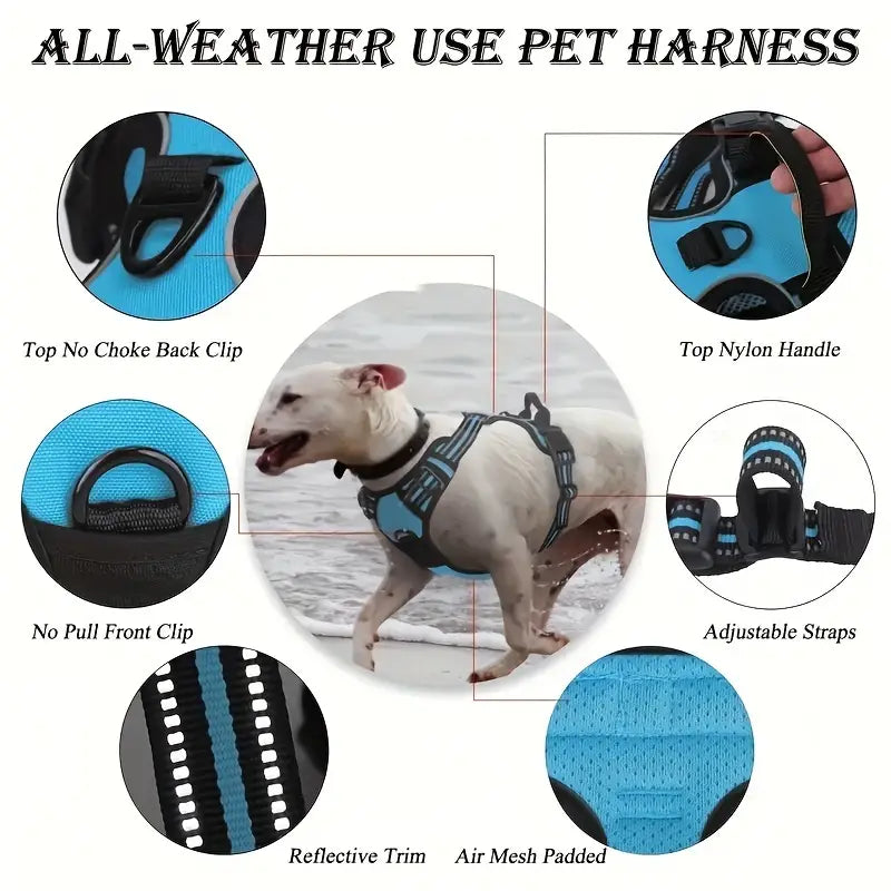 reflective dog harness