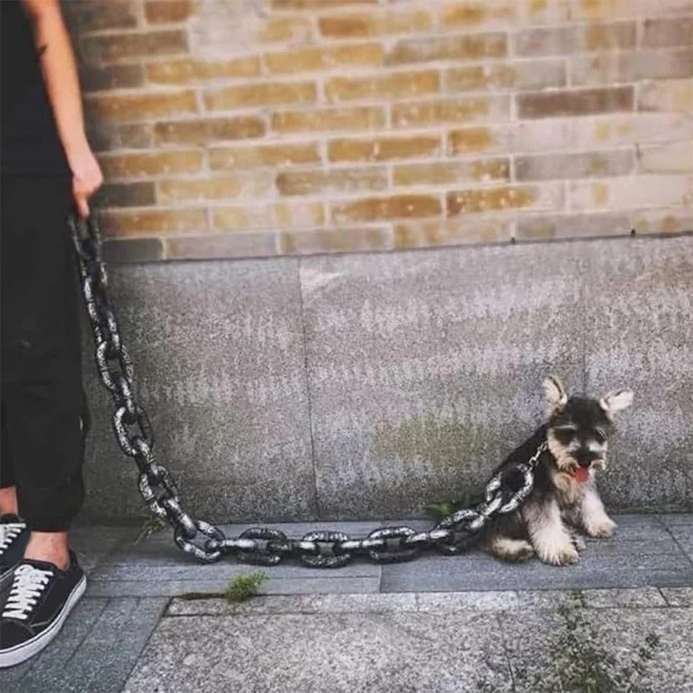 Plastic iron chain for dog